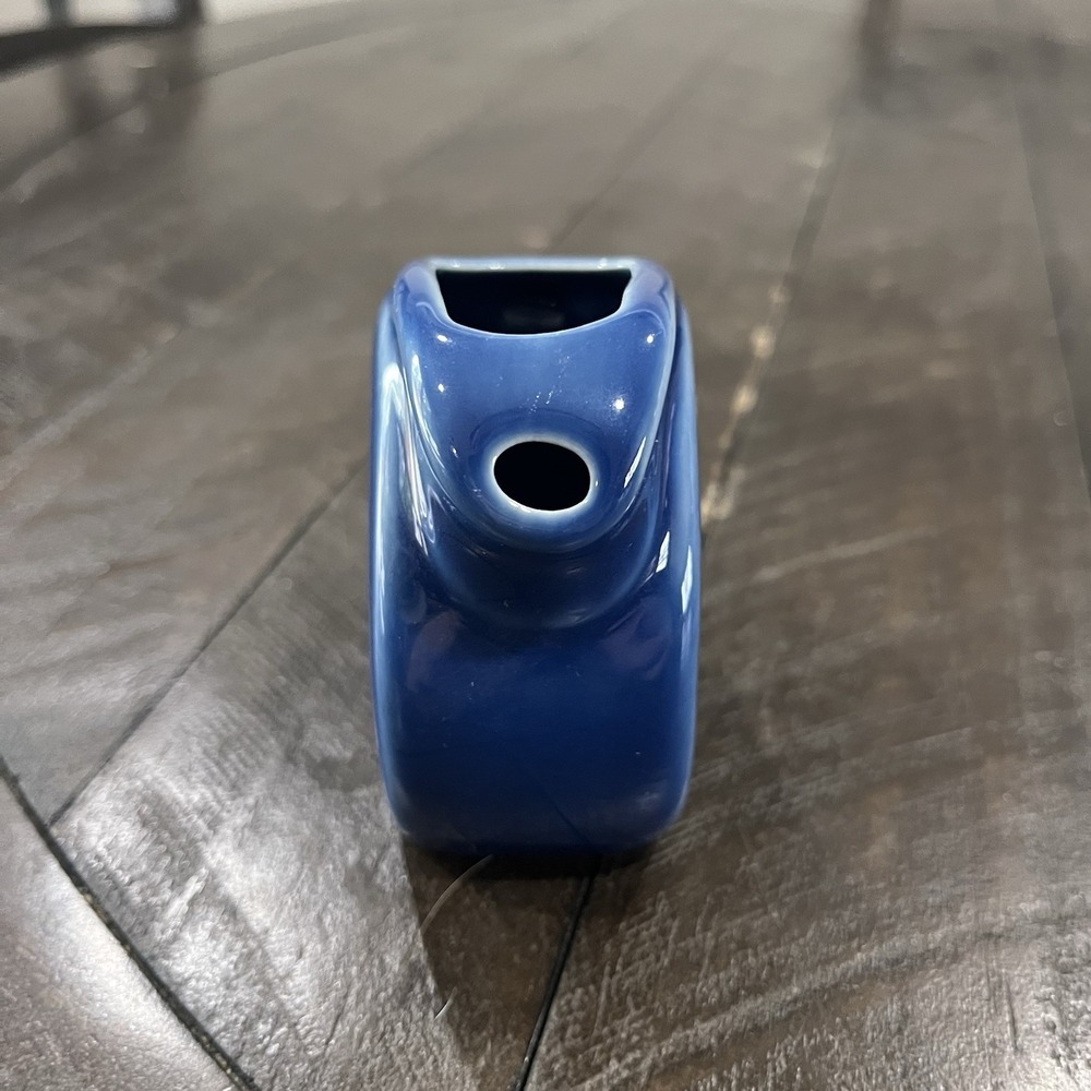 Homer Laughlin Fiesta Lapis Blue 4 oz. Mini Disc Pitcher - Picture 2 of 6